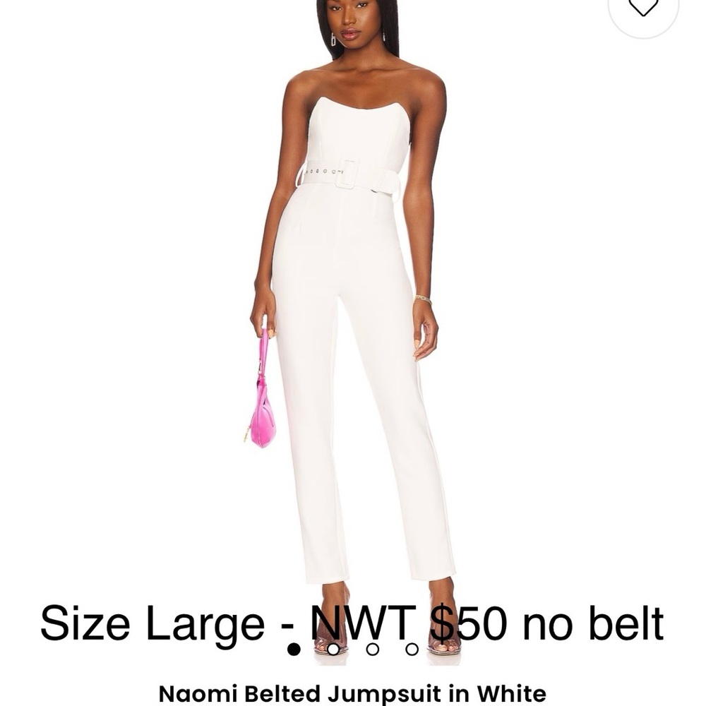 Elegant White Strapless Jumpsuit